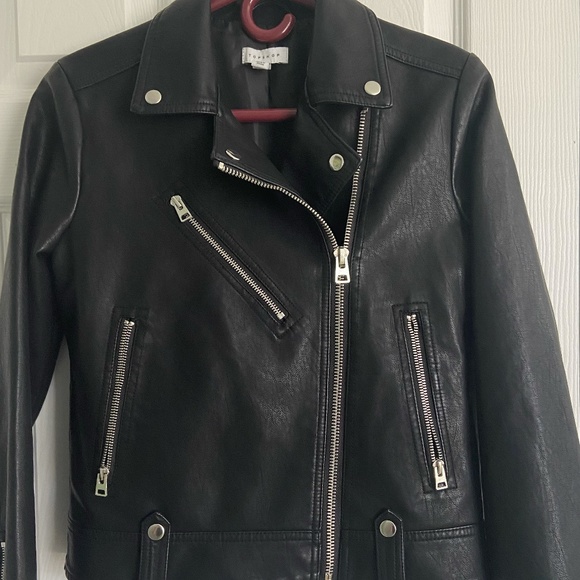 Topshop Leather Jacket - Picture 4 of 5